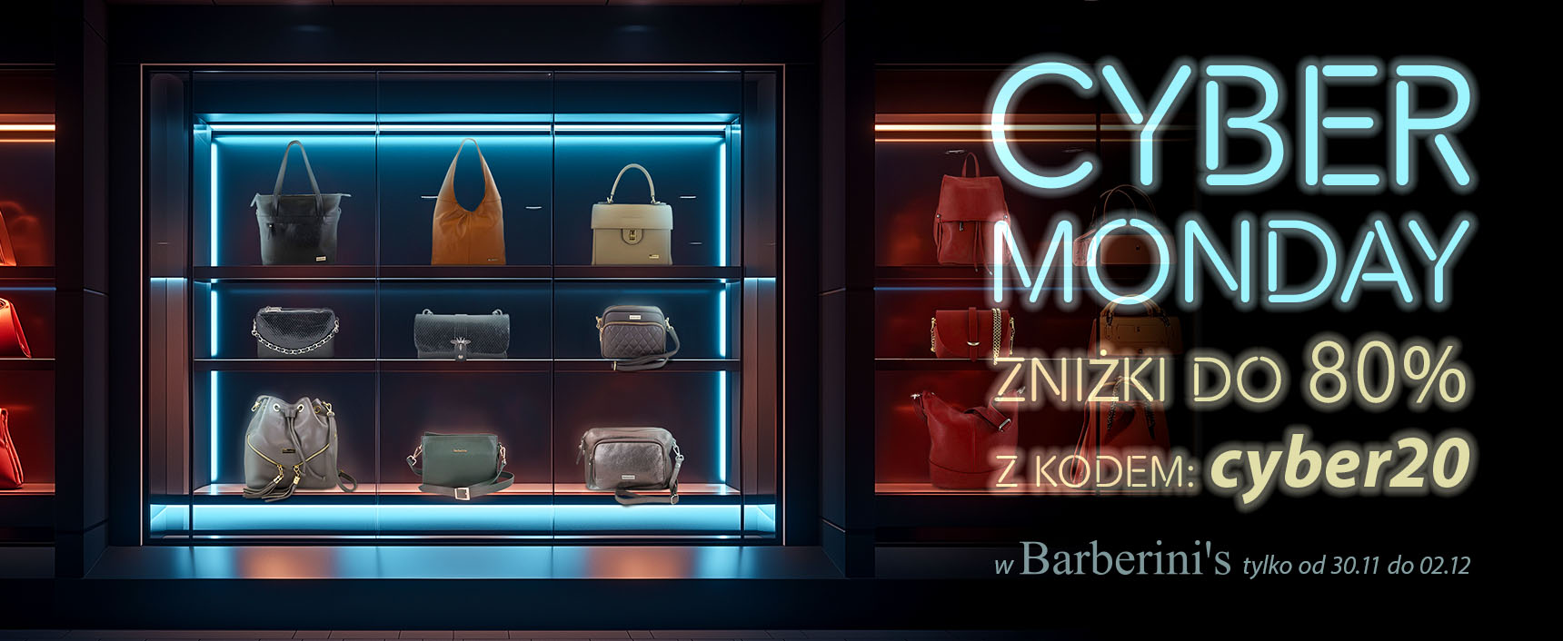 Cyber Monday w Barberini's – 20% Zniżki na Wszystko, w Tym Towary Przecenione!